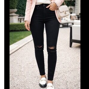 American Eagle Outfitters  Black Next Level Stretch Hi Rise Jegging Jeans Size 6